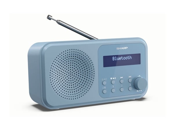 Sharp Tokyo DR-P420 - Bærbar DAB-radio - stålblå