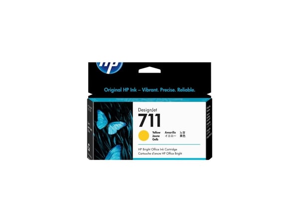 Bläckpatron hp 711 cz132a, 29 ml, gul