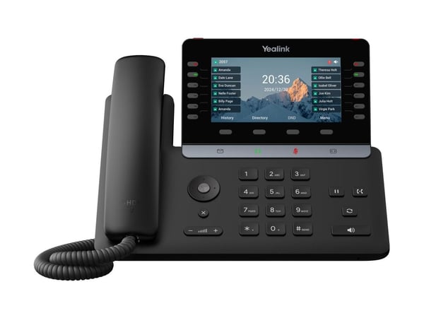 Yealink -SIP-T85W, IP Phone, musta, Langaton ja lankaluuri, Vastaanotto, 1000 entries, Painikkeet