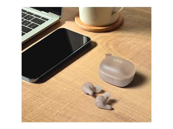 JVC HA-A23T-T-U, True Wireless Stereo (TWS), 20 - 20000 Hz, Samtale/Musikk/Sport/Hverdag, 4,5 g, Hodesett, Beige