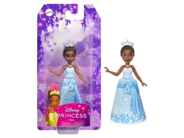 Disney Princess Tiana Core Small Doll, Pieni nukke, Naaras, 3 vuosi/vuosia, Poika/tyttö, 95,4 mm, 50 g