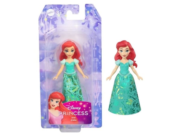 Disney Princess Ariel Core Small Doll, Minidukke, Jente, 3 år, Gutt/Jente, 95,4 mm, 50 g