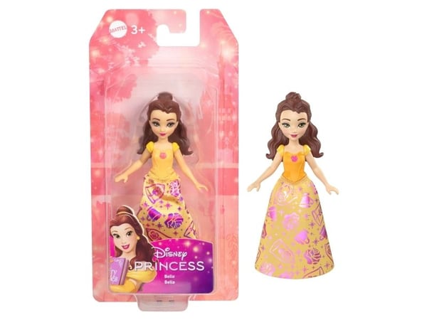 Disney Princess Belle Core Small Doll, Pieni nukke, Naaras, 3 vuosi/vuosia, Poika/tyttö, 95,4 mm, 50 g