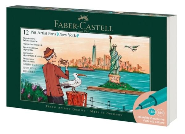 Faber-Castell Pitt Artist, 12 stykker, Pappeske