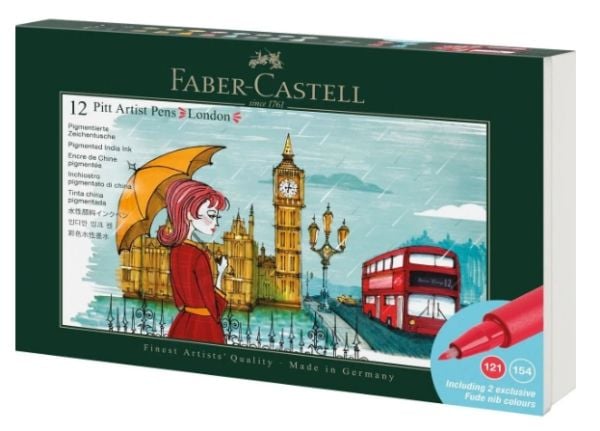 Faber-Castell Pitt Artist, 12 stykker, Pappeske