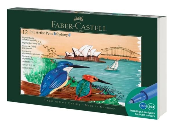 Faber-Castell Pitt Artist, 12 stykker, Pappeske