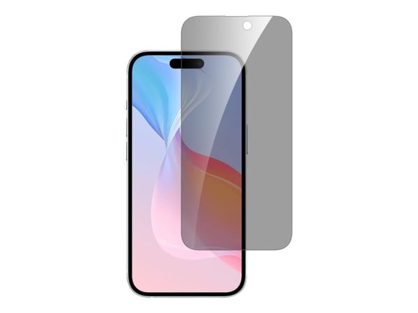 4smarts Second Glass - Skjermbeskyttelse for mobiltelefon - med monteringsramme - glass - med personvernsfilter - 2-veis - gjennomsiktig - for Appl...