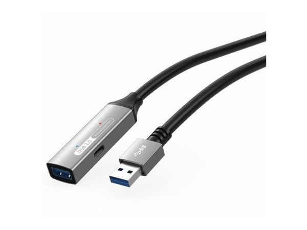 MicroConnect Premium - USB-forlengelseskabel - USB-type A (hann) til USB-type A (hunn) - USB 3.2 Gen 1 - 20 m - aktiv - svart