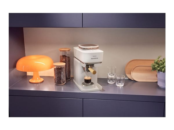 Philips Baristina BAR302 - Kaffemaskin - 16 bar - premium milky white