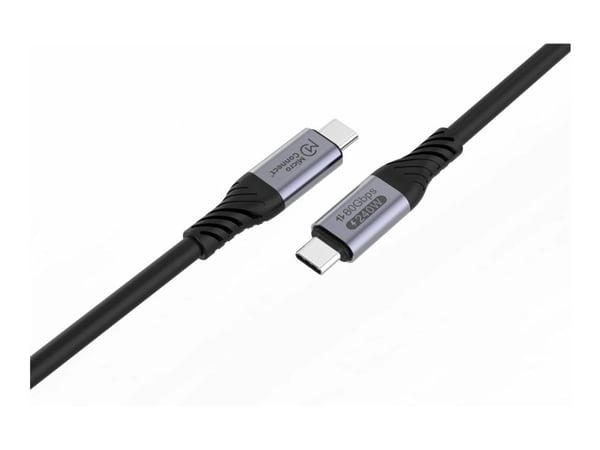Mikrotilkobling USB4CC1-240W-80GBPS, 1 m, USB C, USB C, USB4 Gen 3x2, 80 Gbps, utgang