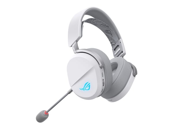 ASUS ROG Pelta - Hodesett - full størrelse - Bluetooth / 2,4 GHz radiofrekvens - trådløs - hvit