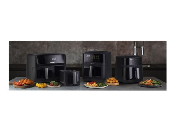 Hisense HAF2100DCD - Varmluftsrister - 7,7 liter - 2100 W - sortering