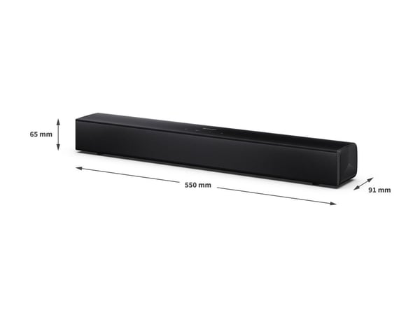 Sharp HT-SB121 - Soundbar - televisioon - 2.0 kanavainen - langaton - Bluetooth - 40 Watt - mattamusta (Ruudun väri - mattamusta)