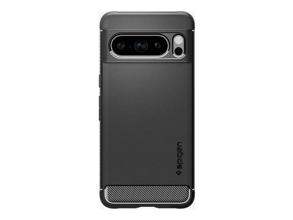 Spigen Rugged Armor - bakdeksel til mobiltelefon - termoplastisk polyuretan (TPU) - matt svart - for Google Pixel 8 Pro