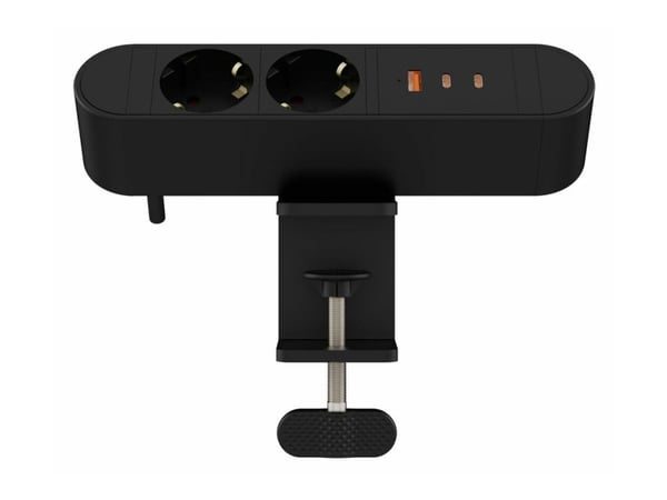 MicroConnect - Effektband (clamp-mountable) - 5 / 9 / 12 / 15 / 20.3 V - 67 Watt - ingång: power CEE 7/7 - utgångskontakter: 5 (2 x CEE 7/7, USB, 2...