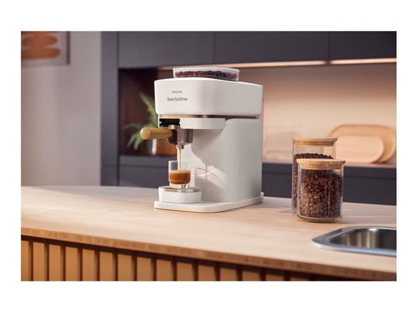 Philips Baristina BAR302 - Kaffemaskin - 16 bar - premium milky white