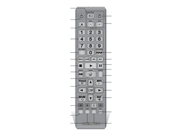 Samsung AK59-00167A, TV, Painikkeiden painaminen, Musta