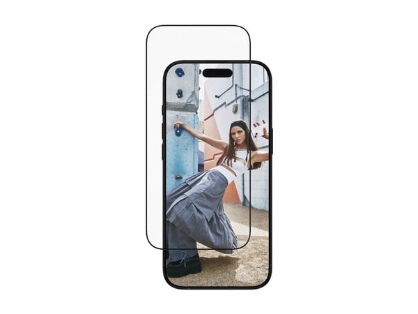 SAFE. by PanzerGlass - Skjermbeskyttelse for mobiltelefon - with black frame, ultra-wide fit, with EasyAligner - glass - rammefarge svart - for App...