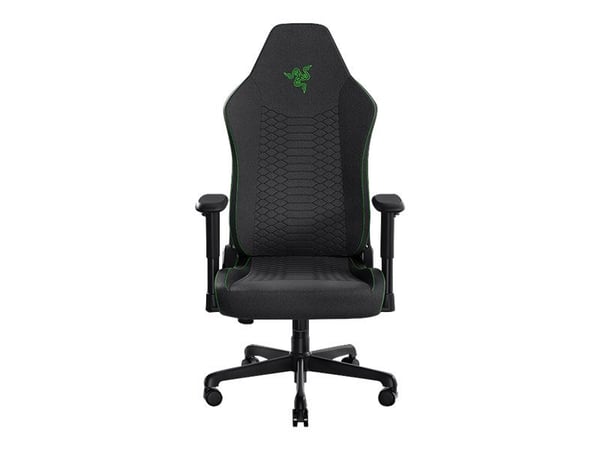 Razer Iskur V2 X - Spillestol - armlener - T-formet - tipping - roterende - stoff, stålramme - green/black
