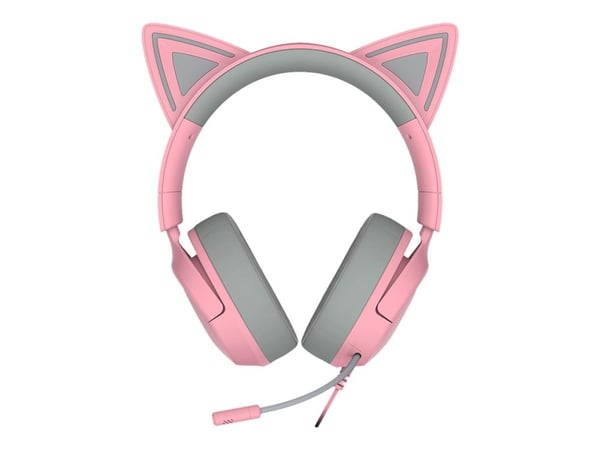 Razer Kraken Kitty V3 X - Hodesett - full størrelse - kablet - 3,5 mm jakk - lydisolerende - kvarts
