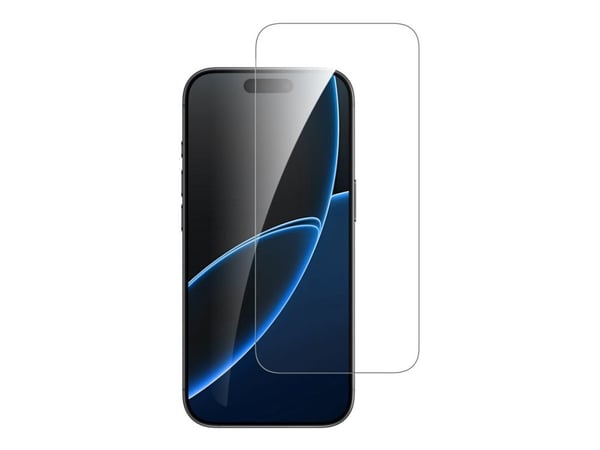 4smarts Second Glass - Skjermbeskyttelse for mobiltelefon - med monteringsramme - 2.5D - glass - gjennomsiktig - for Apple iPhone Air