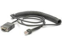 Zebra - Seriell kabel - DB-9 (hunn) - 2.7 m - rullet sammen - for Symbol LS3478; Cyclone M2004; Digital Scanner DS 34XX, DS 66XX, DS3478, DS6707, D...