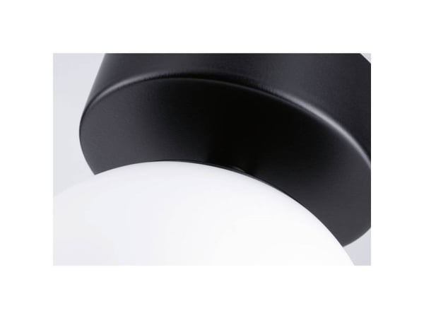 Paulmann taklampe GOVE LED baderoms taklampe 5W 400lm 3000K IP44 230V svart / metall / glass