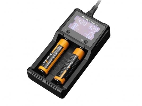 Fenix ARE-A2, Lithium Polymer (LiPo), Lithium-Ion (Li-Ion), Nikkel-kadmium (NiCd), Nikkelmetallhydrid (NiMH), Revers polaritet, Kortslutning, AA, A...