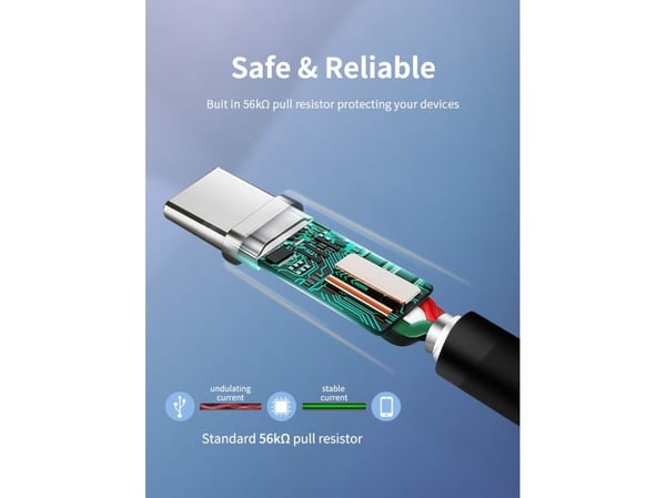 Cabletime CT-C160-U33-CMAMN-B3, 3 m, USB C, USB A, USB 3.2 Gen 1 (3.1 Gen 1), 5 Gbit/sek, Sort