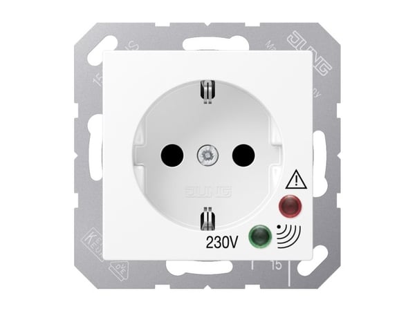 JUNG A521UFWW, Tyyppi F, -5 - 40 °C, Muovi, 50/60 Hz, 1 kpl