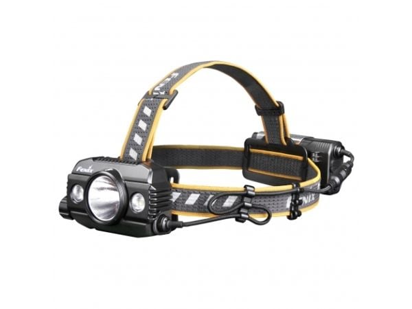 Fenix HP30R V2.0, Hodebåndslommelykt, Sort, Gult, Duraluminium, Knapper, 2 m, IP66