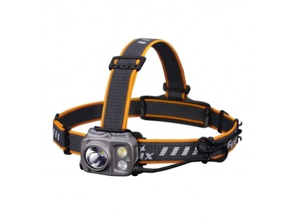 Fenix HP25R V2.0, Hodebåndslommelykt, Sort, Gult, Duraluminium, Knapper, 2 m, IP66