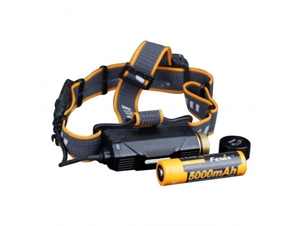 Fenix HP25R V2.0, Hodebåndslommelykt, Sort, Gult, Duraluminium, Knapper, 2 m, IP66