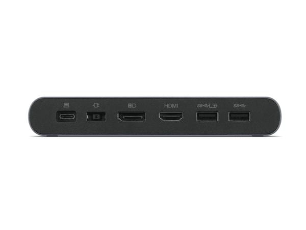 Lenovo USB-C Universal Business Dock, Koblet med ledninger (ikke trådløs), 2 x USB 3.2 Gen 2 (3.1 Gen 2) Type-C, Grå, 3840 x 2160 piksler, 60 Hz, K...