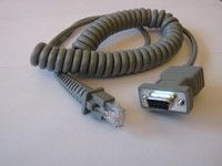 Datalogic CAB-408 - Seriell kabel - DB-9 (hunn) - 2.9 m - rullet sammen - for Catcher; Dragon; FireScan; Gryphon; Heron; Heron G; Lynx; Touch 65, 90