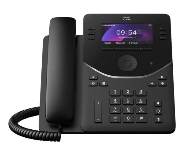 Cisco Desk Phone 9851 - VoIP-telefon - med Trusted Platform Module (TPM) 2.0 med nummerpresentation/samtal väntar - SIP, SDP, RTCP, RTP, SRTP - 46 ...