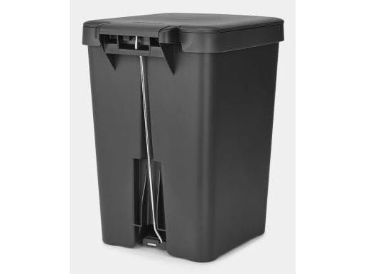 Brabantia StepUp, 25 l, Rektangulær, Resirkulert plast, Mørkegrå, Pedal, 280 mm
