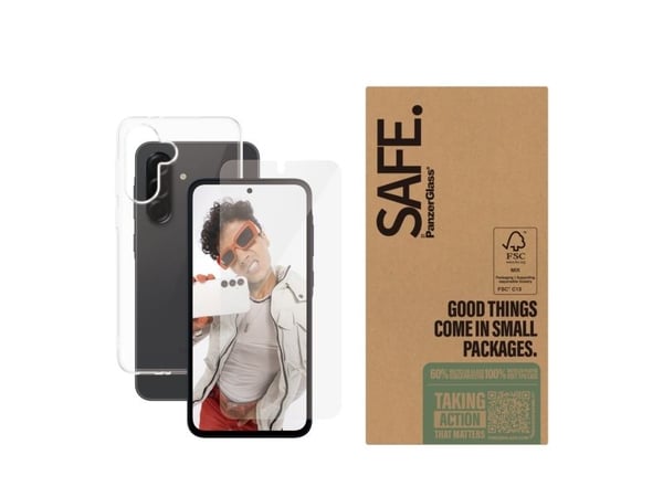 SAFE. by PanzerGlass - 2-i-1-pakke - baksidedeksel for mobiltelefon - polyethlen-tereftalat (PET), 100 % resirkulert termoplastisk polyuretan (TPU)...
