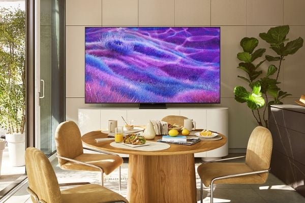 Samsung GQ85QN80FAU, 2,16 m (85"), 2160 x 3840 piksler, QLED, Smart TV, Wi-Fi, Karbon, Sølv