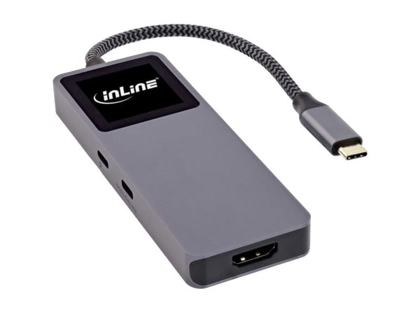 InLine 35392D, USB 3.2 Gen 2 (3.1 Gen 2) Type-C, HDMI, USB 3.2 Gen 2 (3.1 Gen 2) Type-A, USB 3.2 Gen 2 (3.1 Gen 2) Type-C, 10000 Mbit/s, 3840 x 216...