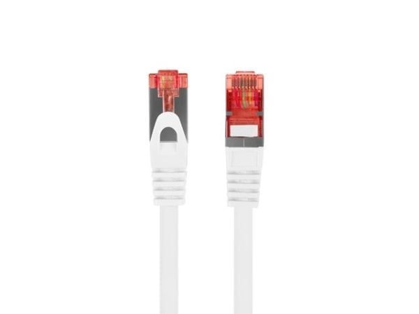 Lanberg - Koblingskabel - RJ-45 (hann) til RJ-45 (hann) - 5.7 mm - S/FTP - CAT 6 - halogenfri, uten hindringer - hvit