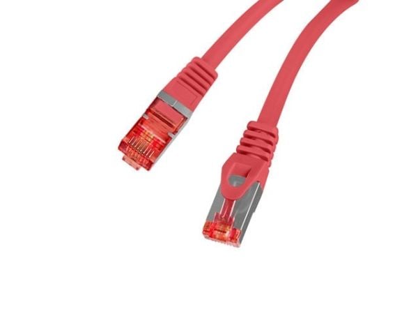 PATCHCORD CAT.6 S/FTP LSZH CU 20M PUNAINEN FLUKE LÄPÄISSYT LANBERG