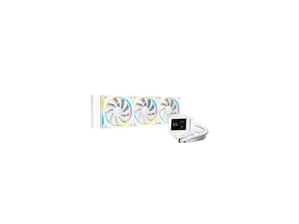 Deepcool LM360 WH - Væskekjølesystem for prosessor - Radiatorstørrelse: 360 mm - (for: LGA1851, LGA1700, LGA1200, LGA1151, LGA1150, LGA1155, AM4, A...