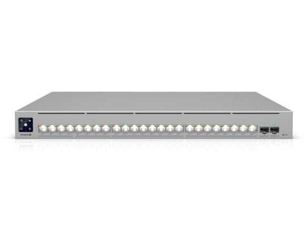 Ubiquiti UniFi Enterprise Campus 24 PoE - Switch - L3 - Styrt - 8 x 2.5GBase-T + 16 x 10Gb Ethernet + 2 x 25 Gigabit SFP28 - rackmonterbar - PoE Cl...