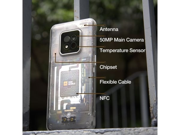 Bea-fon AGM av Bea-fon X6 Phantom robust mobiltelefon (IP68/IP69K/MIL-STD-810H)