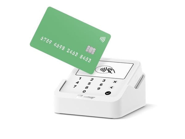 SumUp Solo Lite & Charging Station, Närfältskommunikation (NFC), Vit, 218 g