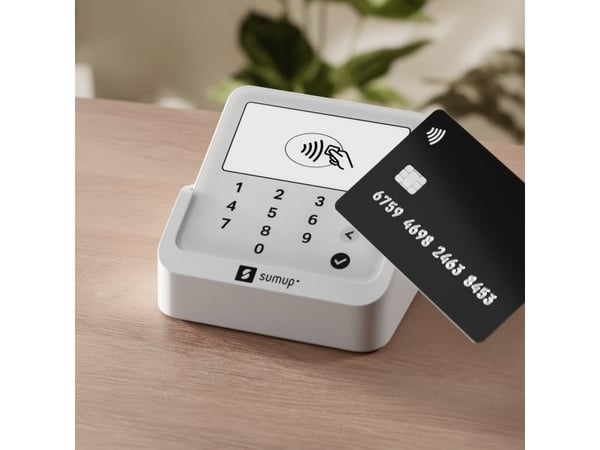 SumUp Solo Lite & Charging Station, Närfältskommunikation (NFC), Vit, 218 g