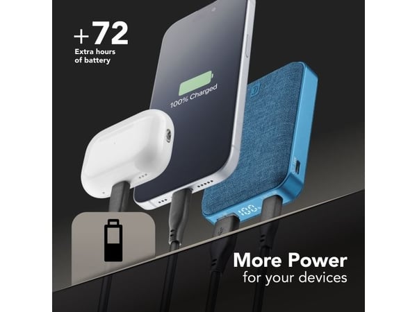 Cellularline 8018080491030, 10000 mAh, 20 W, Sininen