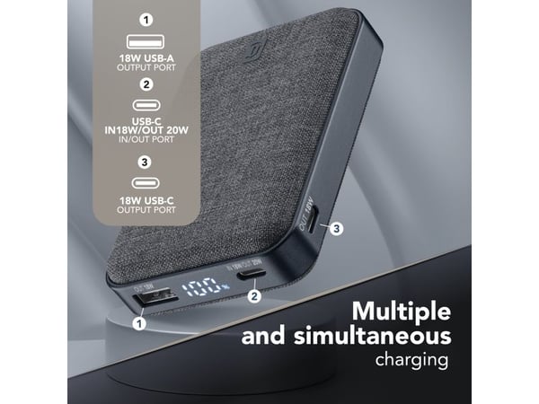 Cellularline 8018080491023, 10000 mAh, Svart