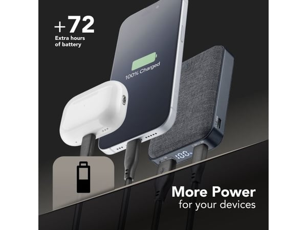 Cellularline 8018080491023, 10000 mAh, Svart